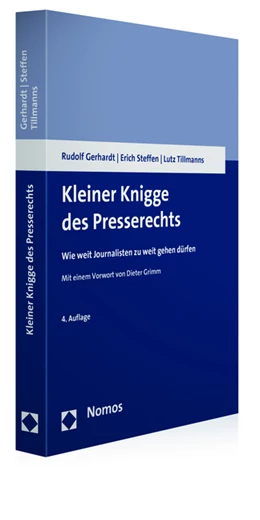 Abbildung von Gerhardt / Steffen | Kleiner Knigge des Presserechts | 4. Auflage | 2015 | beck-shop.de