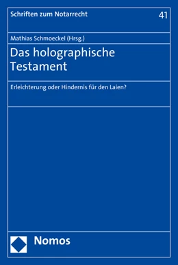 Abbildung von Schmoeckel | Das holographische Testament | 1. Auflage | 2015 | 41 | beck-shop.de