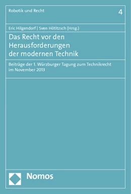 Abbildung von Hilgendorf / Hötitzsch | Das Recht vor den Herausforderungen der modernen Technik | 1. Auflage | 2015 | 4 | beck-shop.de