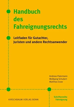 Abbildung von Schubert / Graw | Handbuch des Fahreignungsrechts | 1. Auflage | 2015 | beck-shop.de