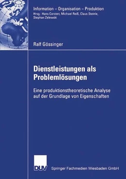 Abbildung von Gössinger | Dienstleistungen als Problemlösungen | 1. Auflage | | beck-shop.de