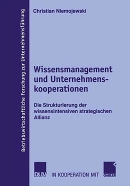 Abbildung von Niemojewski | Wissensmanagement und Unternehmenskooperationen | 1. Auflage | 2015 | beck-shop.de