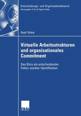 Abbildung von Vinke | Virtuelle Arbeitsstrukturen und organisationales Commitment | 1. Auflage | 2015 | beck-shop.de