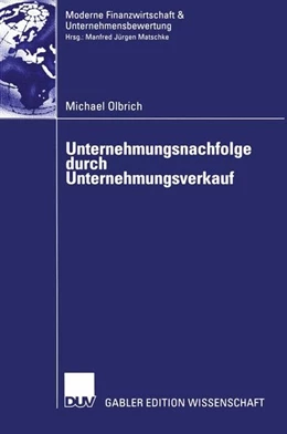 Abbildung von Olbrich | Unternehmungsnachfolge durch Unternehmungsverkauf | 1. Auflage | 2015 | beck-shop.de
