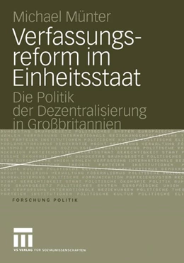 Abbildung von Münter | Verfassungsreform im Einheitsstaat | 1. Auflage | 2015 | beck-shop.de