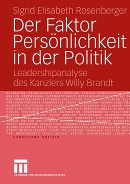 Abbildung von Rosenberger | Der Faktor Persönlichkeit in der Politik | 1. Auflage | 2015 | beck-shop.de