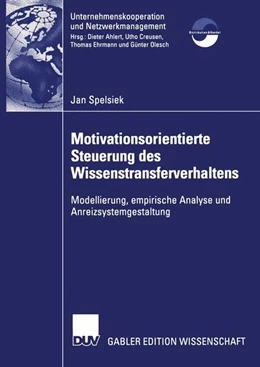 Abbildung von Spelsiek | Motivationsorientierte Steuerung des Wissenstransferverhaltens | 1. Auflage | 2015 | beck-shop.de