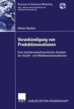 Abbildung von Niedbal | Vorankündigung von Produktinnovationen | 1. Auflage | 2015 | beck-shop.de