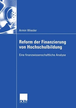 Abbildung von Wiesler | Reform der Finanzierung von Hochschulbildung | 1. Auflage | 2015 | beck-shop.de