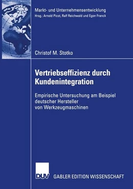 Abbildung von Stotko | Vertriebseffizienz durch Kundenintegration | 1. Auflage | 2015 | beck-shop.de