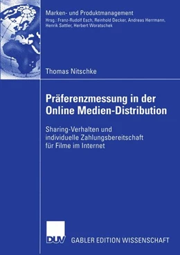 Abbildung von Nitschke | Präferenzmessung in der Online Medien-Distribution | 1. Auflage | 2015 | beck-shop.de