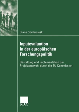 Abbildung von Sombrowski | Inputevaluation in der europäischen Forschungspolitik | 1. Auflage | 2015 | beck-shop.de