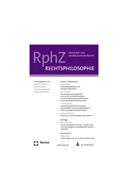 Abbildung von RphZ • Rechtsphilosophie | 4. Auflage | 2022 | beck-shop.de