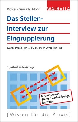 Abbildung von Richter / Gamisch | Das Stelleninterview zur Eingruppierung | 3. Auflage | 2016 | beck-shop.de