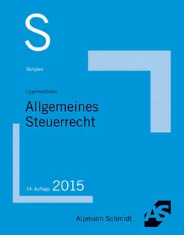 Abbildung von Lippross / Drüen | Skript Allgemeines Steuerrecht | 14. Auflage | 2015 | beck-shop.de