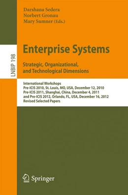 Abbildung von Sedera / Gronau | Enterprise Systems. Strategic, Organizational, and Technological Dimensions | 1. Auflage | 2015 | 198 | beck-shop.de