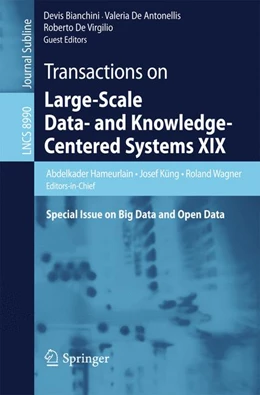 Abbildung von Hameurlain / Küng | Transactions on Large-Scale Data- and Knowledge-Centered Systems XIX | 1. Auflage | 2015 | beck-shop.de