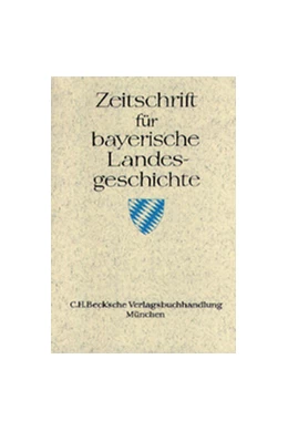 Abbildung von Zeitschrift für Bayerische Landesgeschichte Register zu Band 41-63 | 1. Auflage | 2006 | beck-shop.de