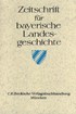 Cover:, Zeitschrift für Bayerische Landesgeschichte Register zu Band 41-63