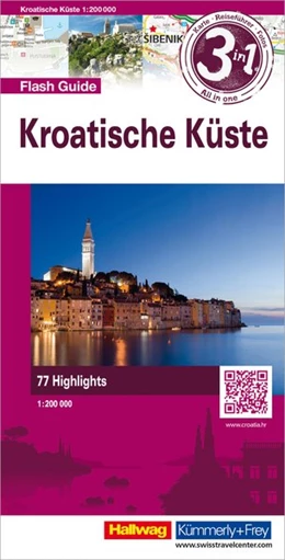 Abbildung von Hallwag Flash Guide Kroatische Küste 1 : 200 000 | 1. Auflage | 2015 | beck-shop.de