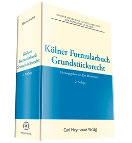 Abbildung von Heinemann (Hrsg.) | Kölner Formularbuch Grundstücksrecht | 2. Auflage | 2016 | beck-shop.de