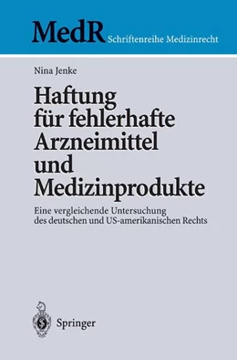 Abbildung von Jenke | Haftung für fehlerhafte Arzneimittel und Medizinprodukte | 1. Auflage | 2003 | beck-shop.de