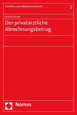 Abbildung von Stirner | Der privatärztliche Abrechnungsbetrug | 1. Auflage | 2015 | Band 2 | beck-shop.de