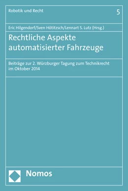 Abbildung von Hilgendorf / Hötitzsch | Rechtliche Aspekte automatisierter Fahrzeuge | 1. Auflage | 2015 | 5 | beck-shop.de