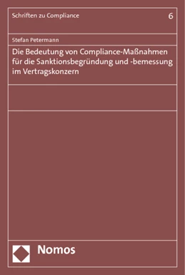 Abbildung von Petermann | Die Bedeutung von Compliance-Maßnahmen für die Sanktionsbegründung und -bemessung im Vertragskonzern | 1. Auflage | 2015 | beck-shop.de