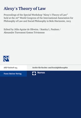 Abbildung von de Oliveira / Paulson | Alexy's Theory of Law | 1. Auflage | 2015 | 144 | beck-shop.de