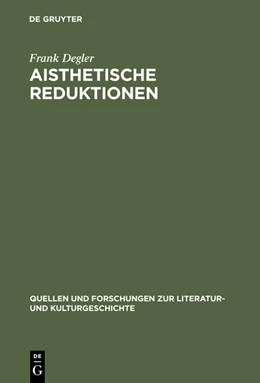 Abbildung von Degler | Aisthetische Reduktionen | 1. Auflage | 2015 | beck-shop.de