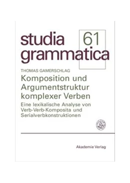 Abbildung von Gamerschlag | Komposition und Argumentstruktur komplexer Verben | 1. Auflage | 2015 | beck-shop.de