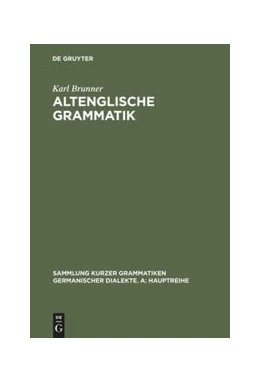 Abbildung von Brunner | Altenglische Grammatik | 3. Auflage | 2015 | beck-shop.de