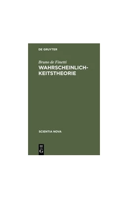 Abbildung von Finetti | Wahrscheinlichkeitstheorie | 1. Auflage | 2015 | beck-shop.de