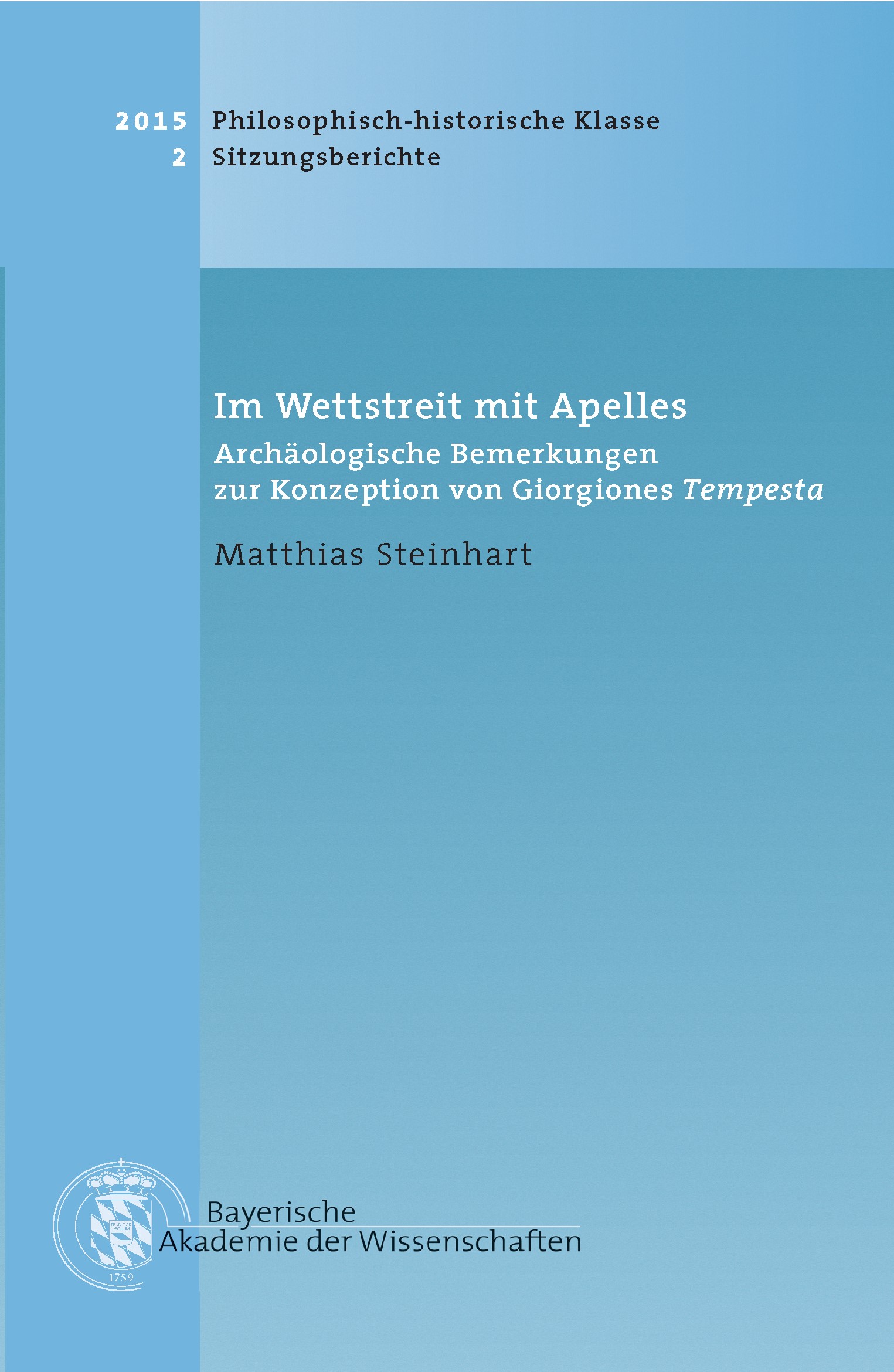 Cover: Steinhart, Matthias, Im Wettstreit mit Apelles