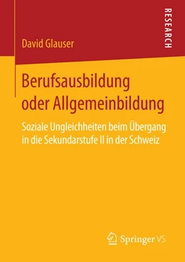 Abbildung von Glauser | Berufsausbildung oder Allgemeinbildung | 1. Auflage | 2015 | beck-shop.de