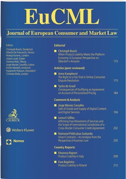Abbildung von EuCML • Journal of European Consumer and Market Law | 7. Auflage | 2022 | beck-shop.de