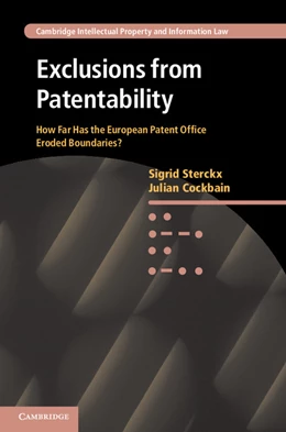 Abbildung von Sterckx / Cockbain | Exclusions from Patentability | 1. Auflage | 2015 | 19 | beck-shop.de