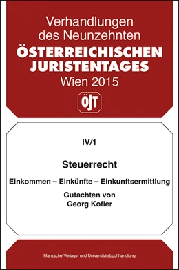 Abbildung von Kofler | Steuerrecht Einkommen - Einkünfte - Einkunftsermittlung Gutachten von Georg Kofler | 1. Auflage | 2015 | beck-shop.de