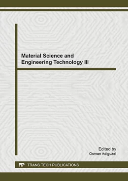 Abbildung von Adiguzel | Material Science and Engineering Technology III | 1. Auflage | 2015 | beck-shop.de