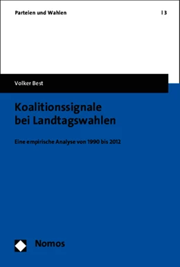 Abbildung von Best | Koalitionssignale bei Landtagswahlen | 1. Auflage | 2015 | 9 | beck-shop.de