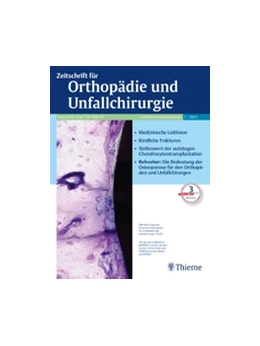 Abbildung von Zeitschrift für Orthopädie und Unfallchirurgie | 156. Auflage | 2024 | beck-shop.de