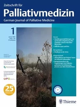 Abbildung von Zeitschrift für Palliativmedizin | 19. Auflage | 2024 | beck-shop.de