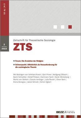 Abbildung von ZTS - Zeitschrift für Theoretische Soziologie | 7. Auflage | 2024 | beck-shop.de