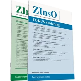 Abbildung von ZInsO - Zeitschrift für das gesamte Insolvenz- und Sanierungsrecht | 21. Auflage | 2022 | beck-shop.de