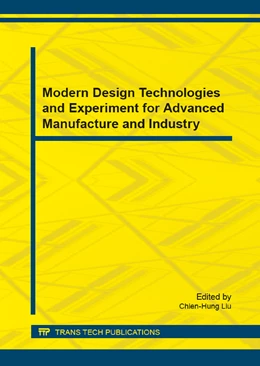 Abbildung von Liu | Modern Design Technologies and Experiment for Advanced Manufacture and Industry | 2. Auflage | 2015 | beck-shop.de