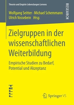 Abbildung von Seitter / Schemmann | Zielgruppen in der wissenschaftlichen Weiterbildung | 1. Auflage | 2015 | beck-shop.de