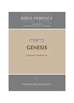 Abbildung von Tal | Biblia Hebraica Quinta (BHQ). Gesamtwerk zur Fortsetzung / Genesis | 1. Auflage | 2016 | beck-shop.de