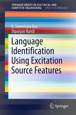 Abbildung von Rao / Nandi | Language Identification Using Excitation Source Features | 1. Auflage | 2015 | beck-shop.de