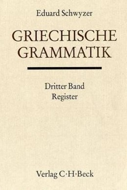 Cover: Schwyzer, Eduard, Register